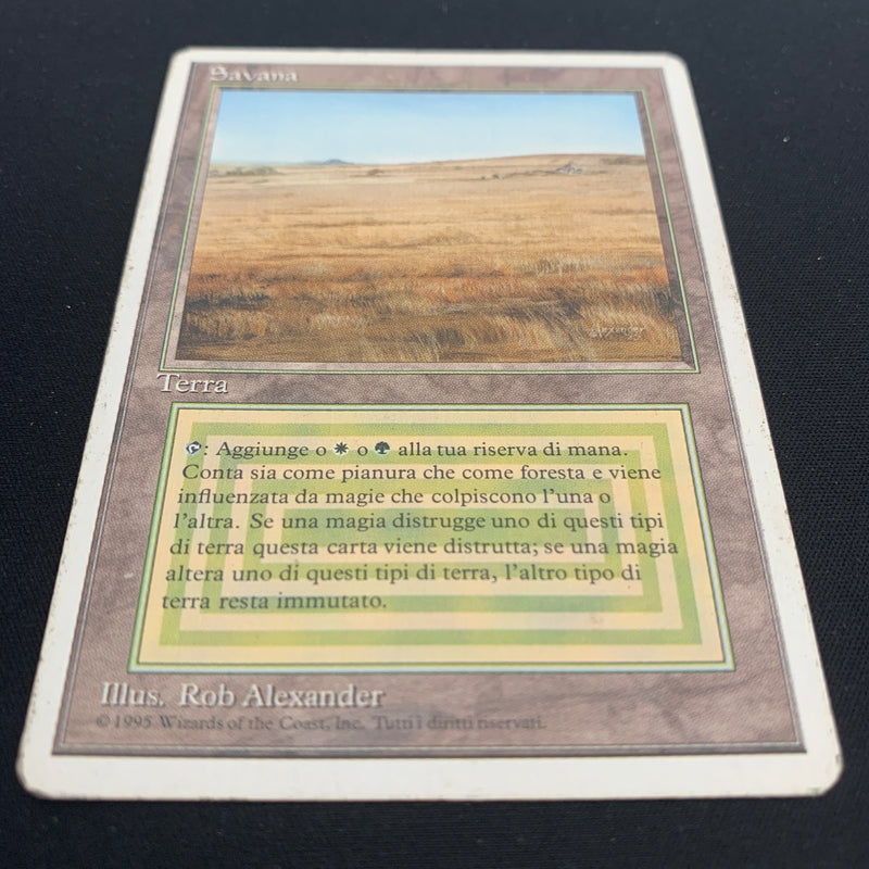 Magic the Gathering Savannah - Foreign White Bordered - Italian 