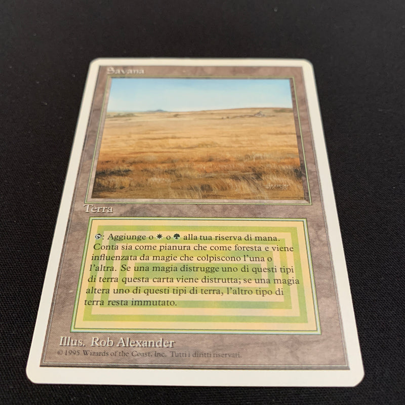 Magic the Gathering Savannah - Foreign White Bordered - Italian 