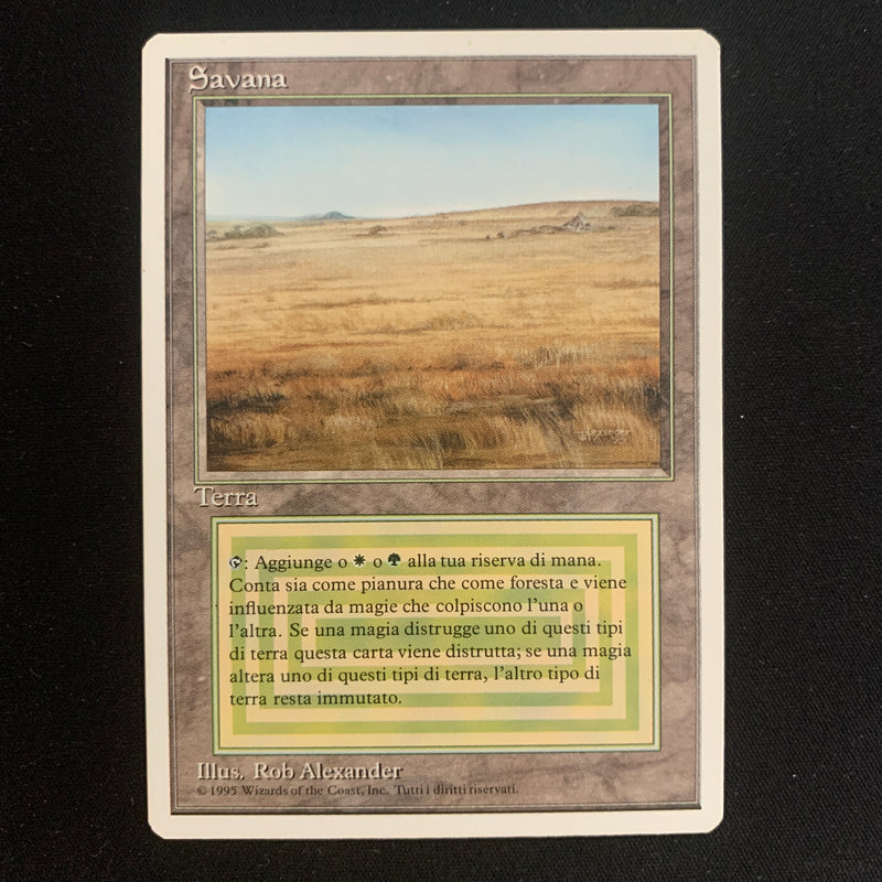 Magic the Gathering Savannah - Foreign White Bordered - Italian NM - 22435