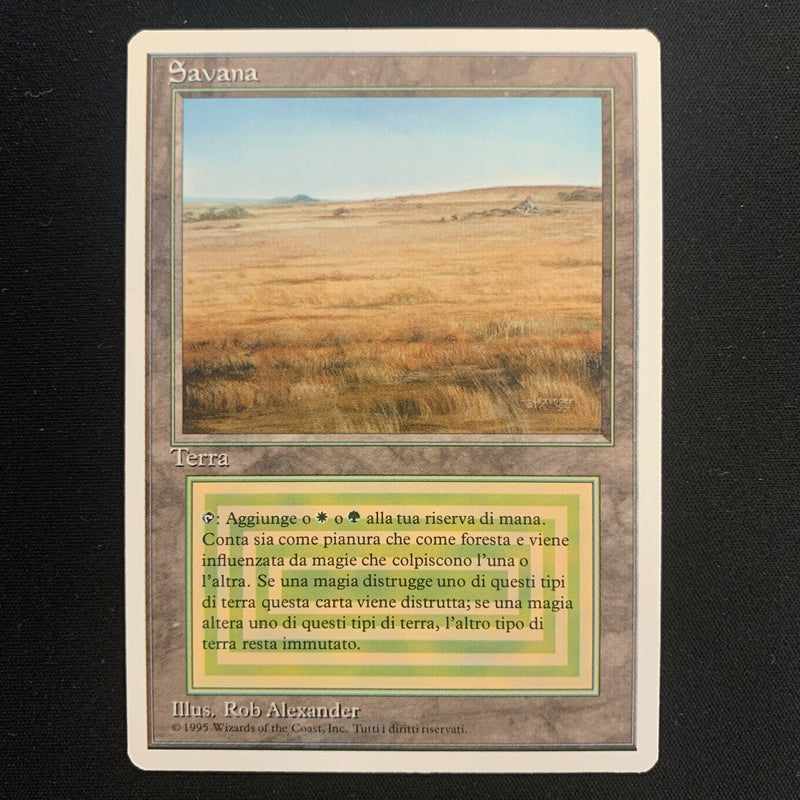 Magic the Gathering Savannah - Foreign White Bordered - Italian NM - 19413