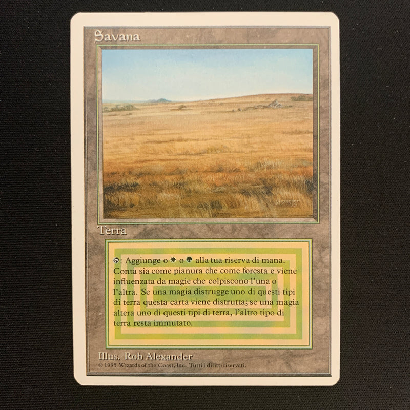 Magic the Gathering Savannah - Foreign White Bordered - Italian 