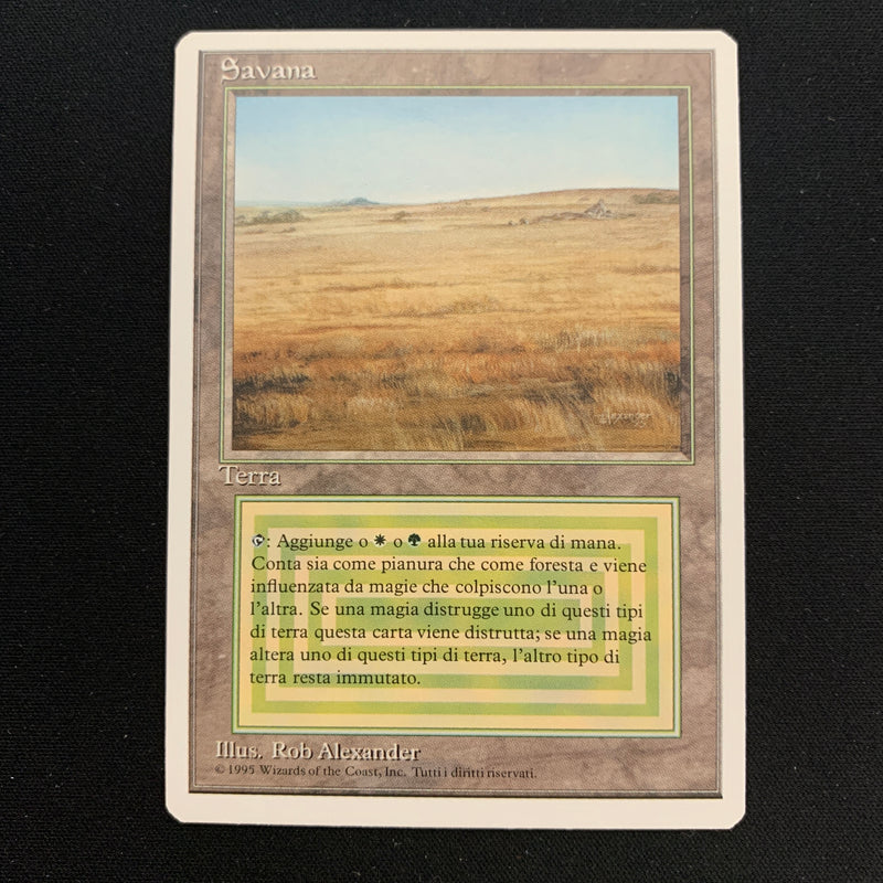 Magic the Gathering Savannah - Foreign White Bordered - Italian NM - 23631