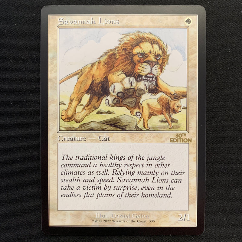 Magic the Gathering Savannah Lions (Retro Frame) - 30th Anniversary Edition NM - 19146