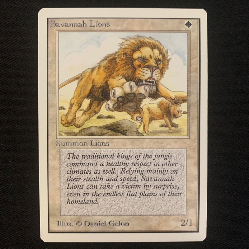 Magic the Gathering Savannah Lions - Unlimited 