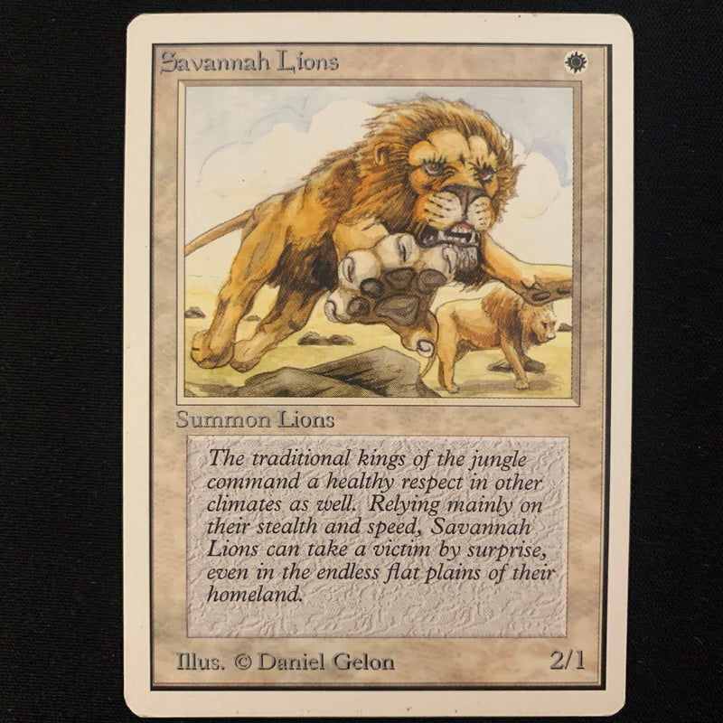 Magic the Gathering Savannah Lions - Unlimited 