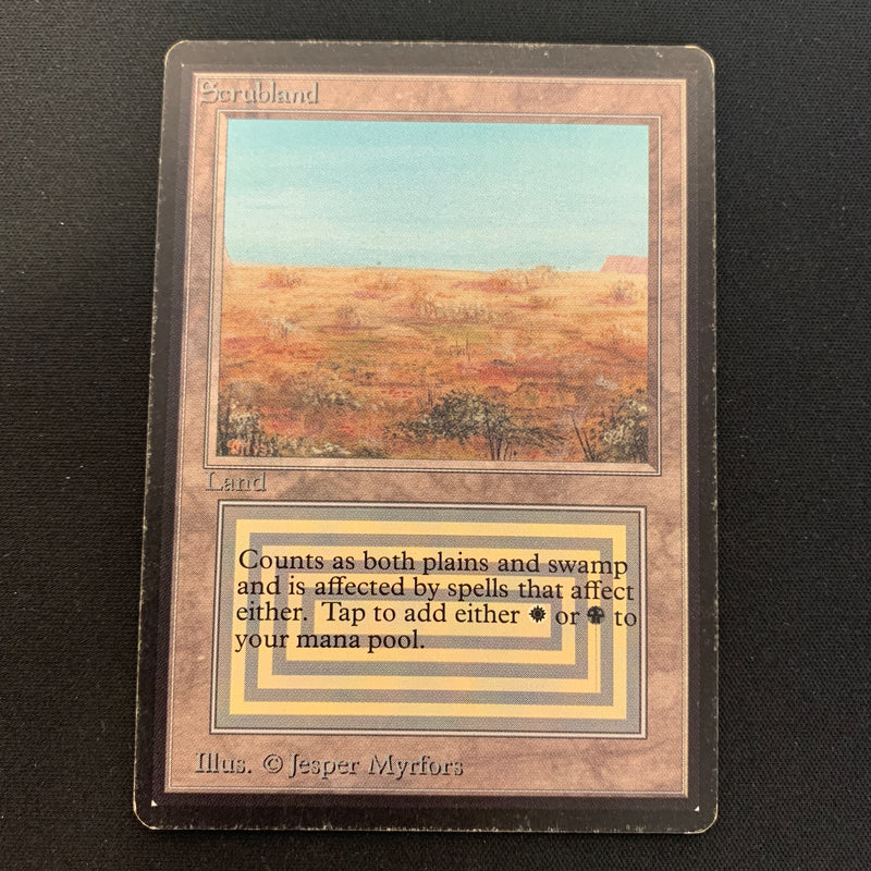 Scrubland Beta Magic: The Gathering