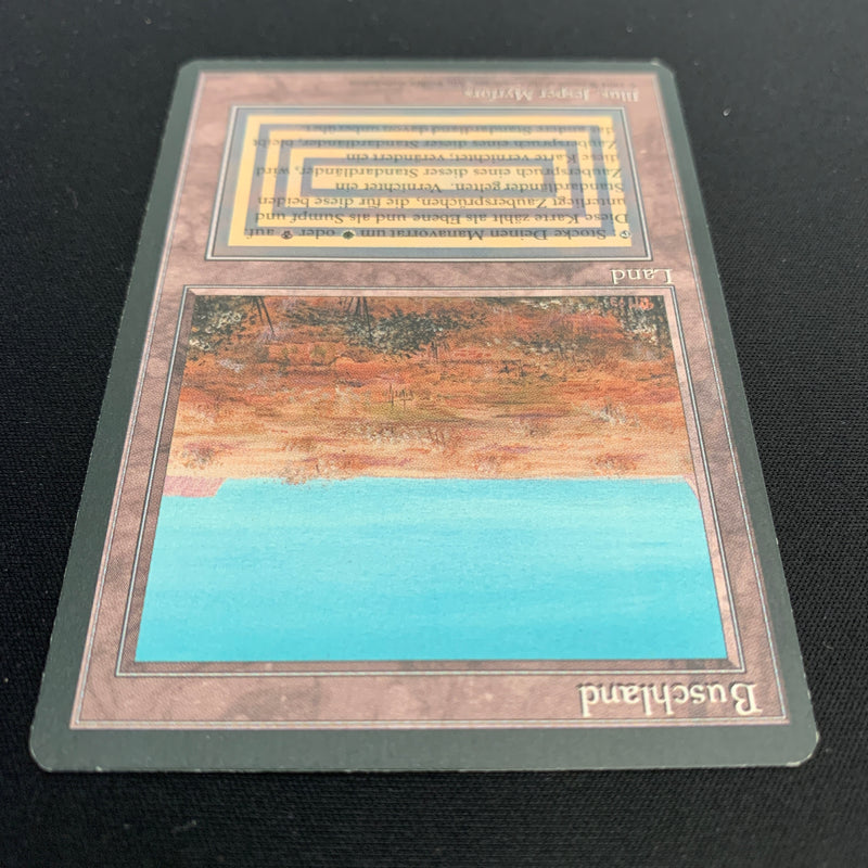 Magic the Gathering Scrubland - Foreign Black Bordered - German 