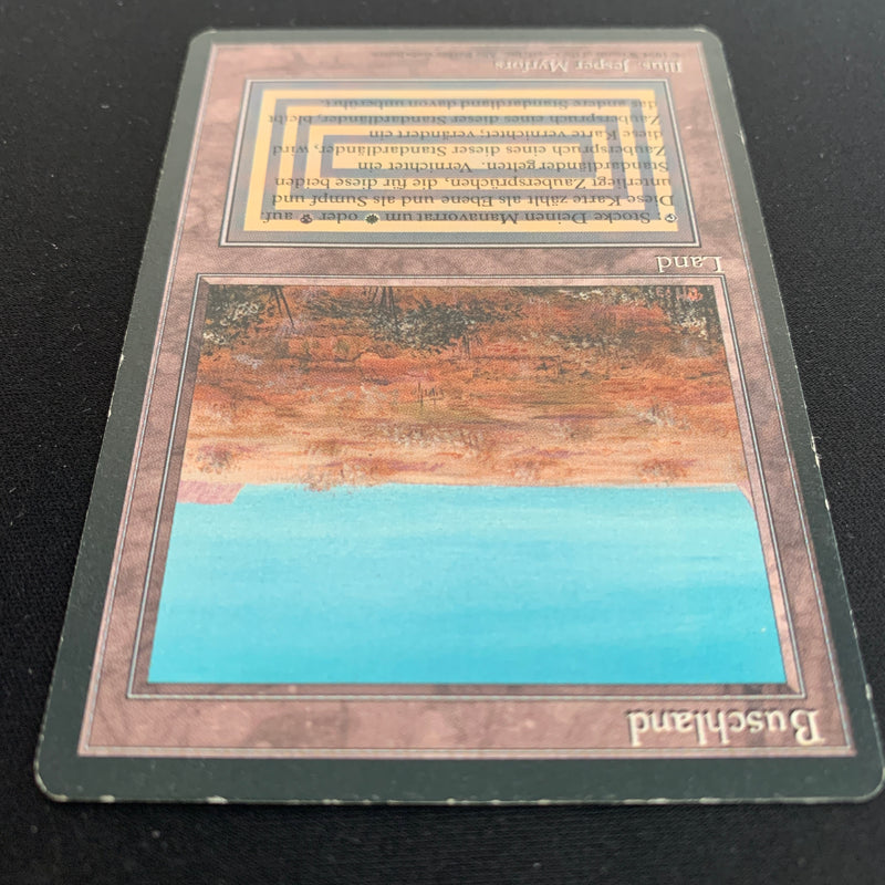 Magic the Gathering Scrubland - Foreign Black Bordered - German 