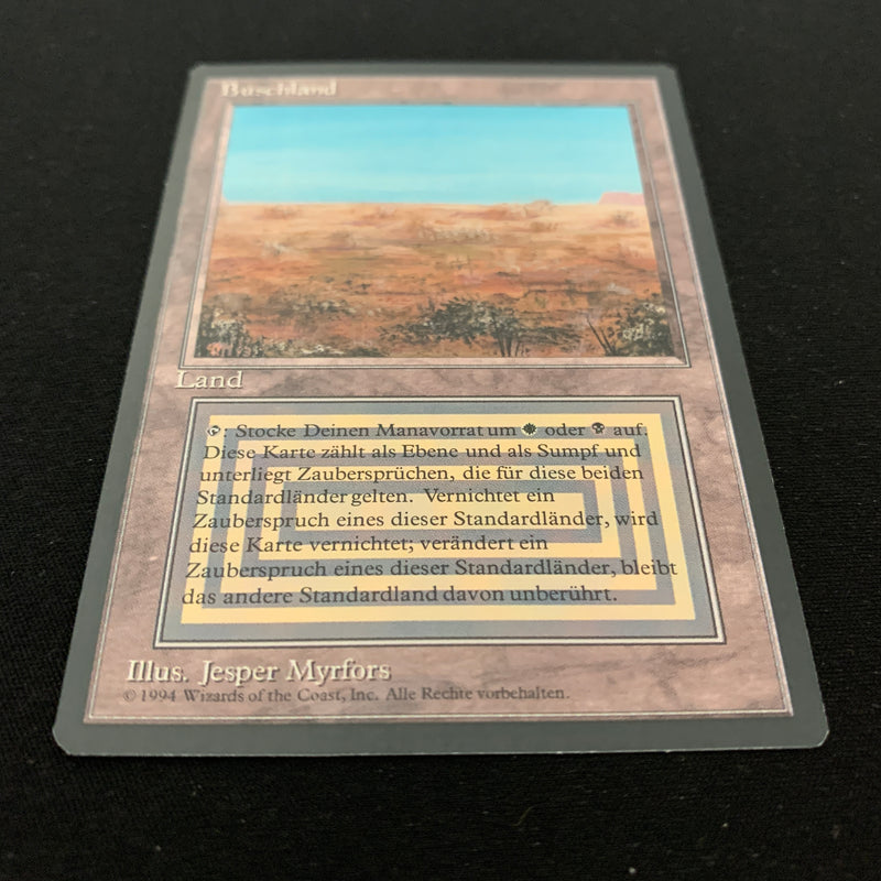 Magic the Gathering Scrubland - Foreign Black Bordered - German 