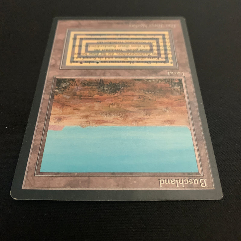 Magic the Gathering Scrubland - Foreign Black Bordered - German 