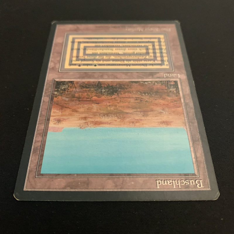 Magic the Gathering Scrubland - Foreign Black Bordered - German 