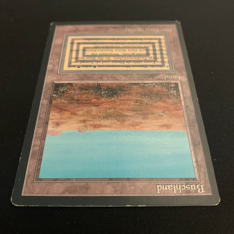 Magic the Gathering Scrubland - Foreign Black Bordered - German 