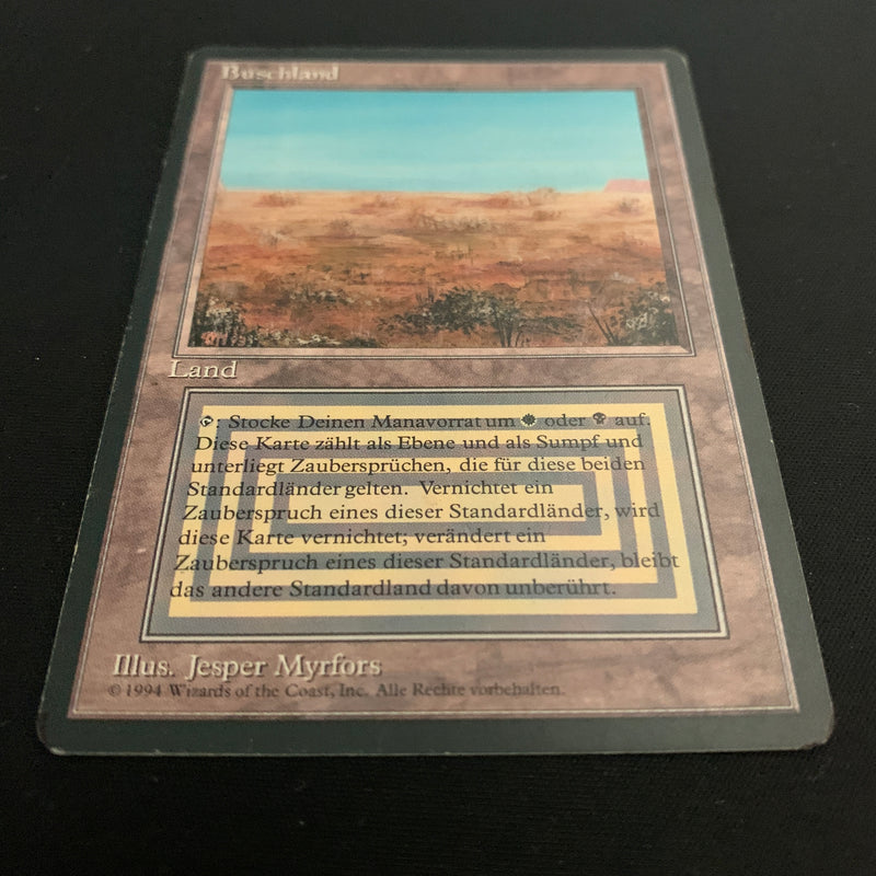 Magic the Gathering Scrubland - Foreign Black Bordered - German 