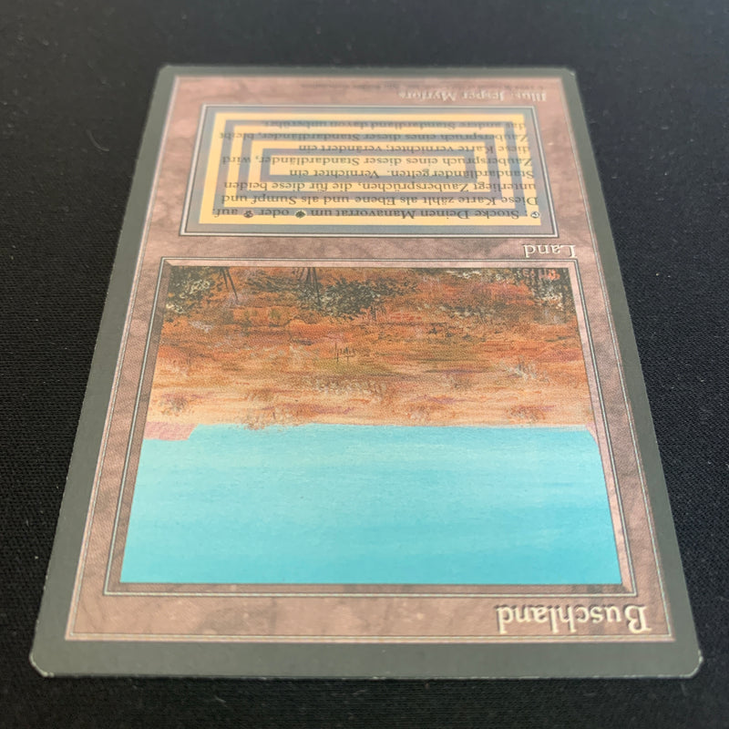 Magic the Gathering Scrubland - Foreign Black Bordered - German 