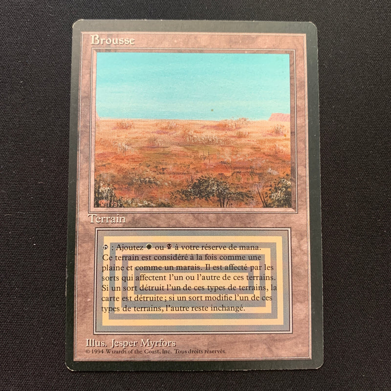 Magic the Gathering Scrubland - Foreign Black Bordered - Italian 