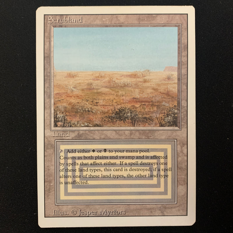 Magic the Gathering Scrubland - Revised 