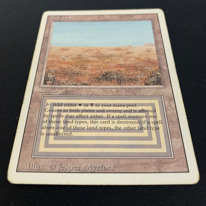 Magic the Gathering Scrubland - Revised 