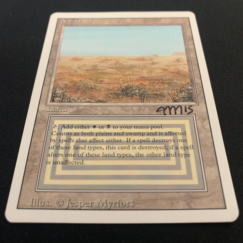 Magic the Gathering Scrubland - Revised 