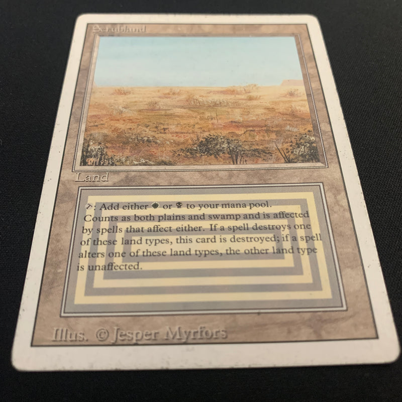 Magic the Gathering Scrubland - Revised 