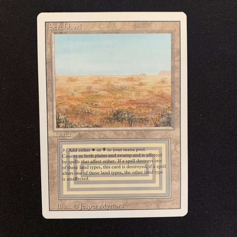 Magic the Gathering Scrubland - Revised EX - 21592