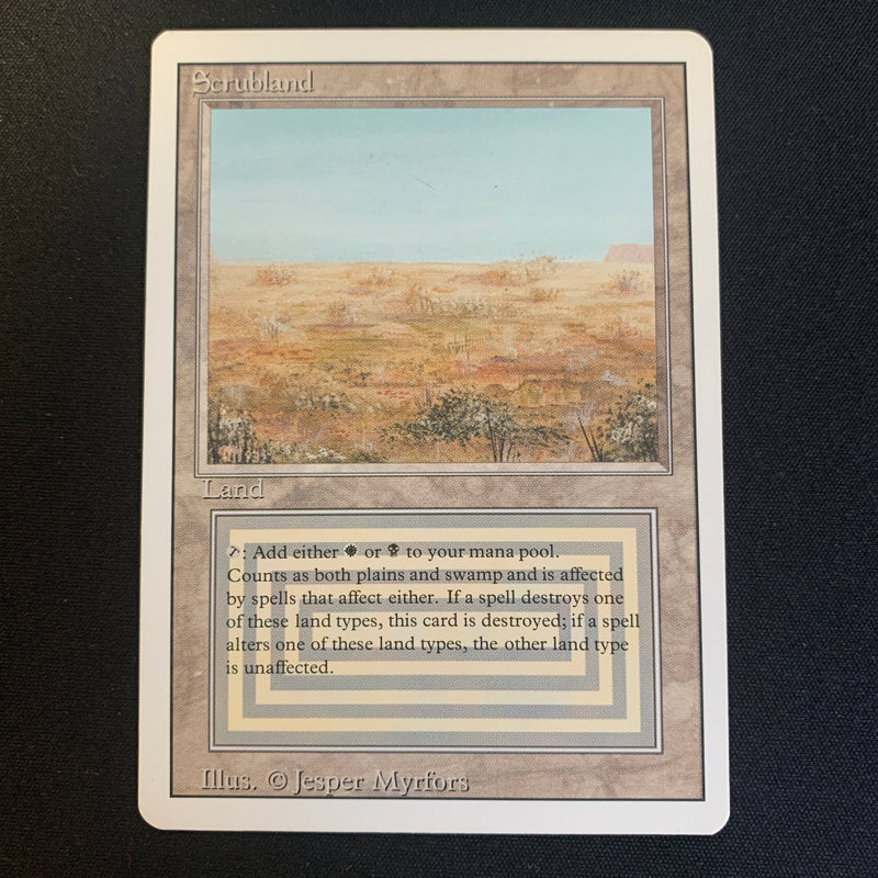 Magic the Gathering Scrubland - Revised EX - 23026