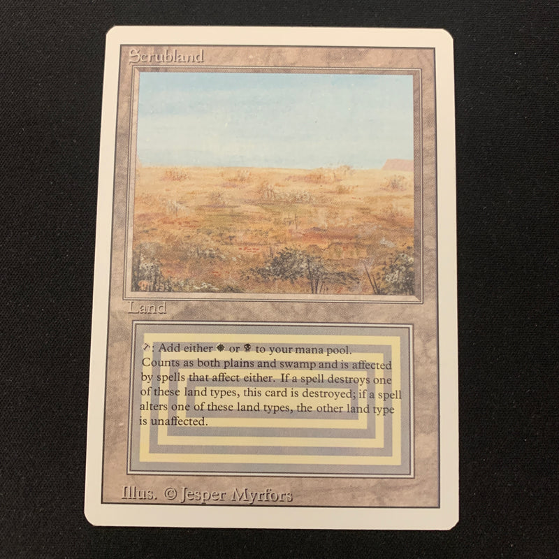 Magic the Gathering Scrubland - Revised EX - 24170