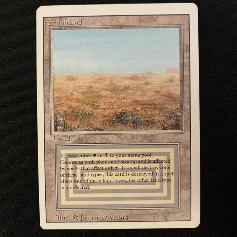 Magic the Gathering Scrubland - Revised 