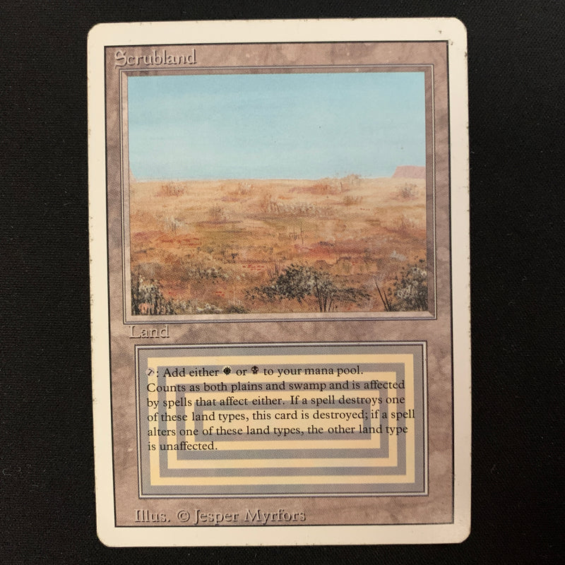 Magic the Gathering Scrubland - Revised 