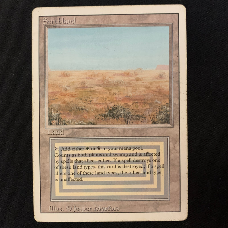 Magic the Gathering Scrubland - Revised 