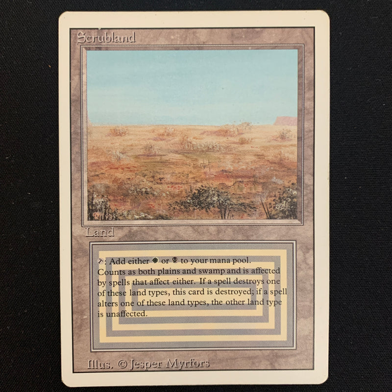 Magic the Gathering Scrubland - Revised 