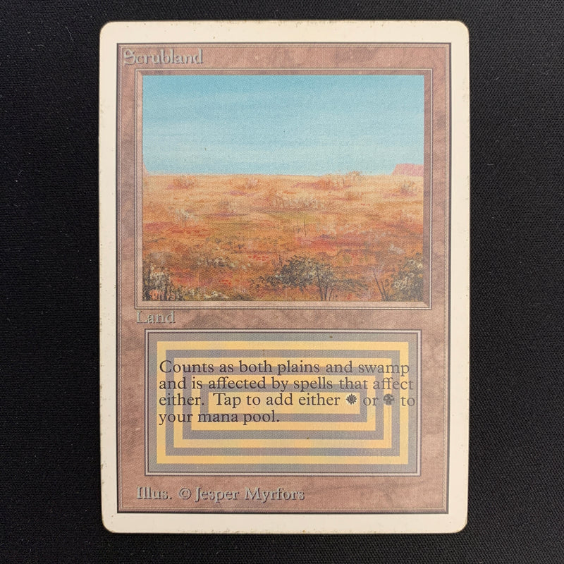 Magic the Gathering Scrubland - Unlimited 