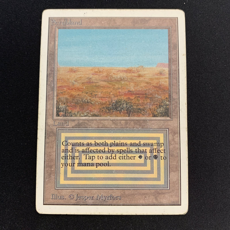 Magic the Gathering Scrubland - Unlimited 