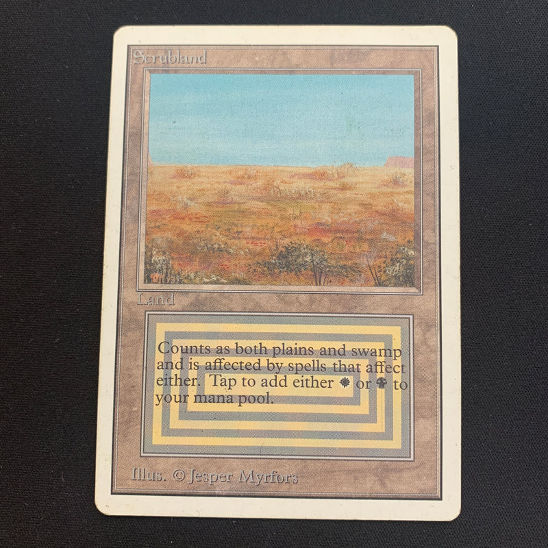 Magic the Gathering Scrubland - Unlimited 