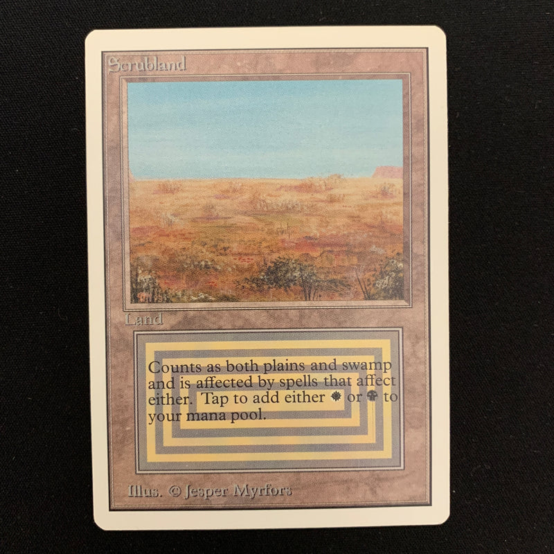 Magic the Gathering Scrubland - Unlimited 