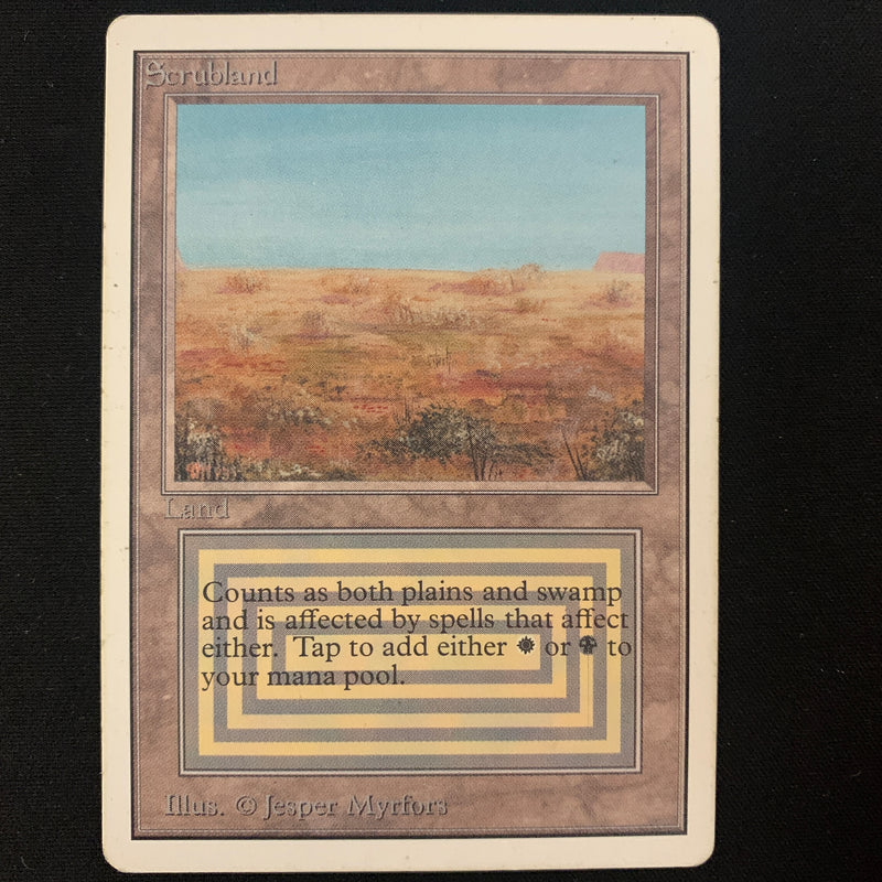 Magic the Gathering Scrubland - Unlimited 