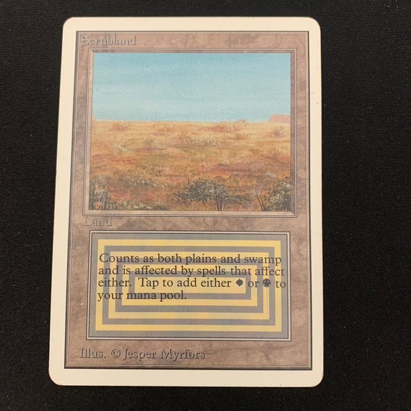 Magic the Gathering Scrubland - Unlimited 