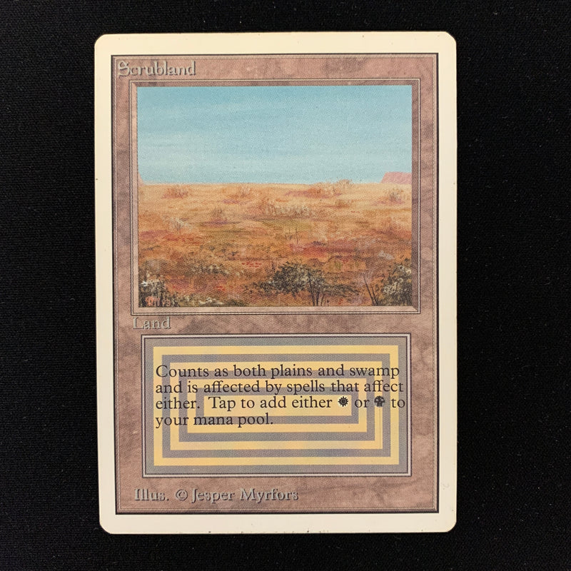 Magic the Gathering Scrubland - Unlimited 