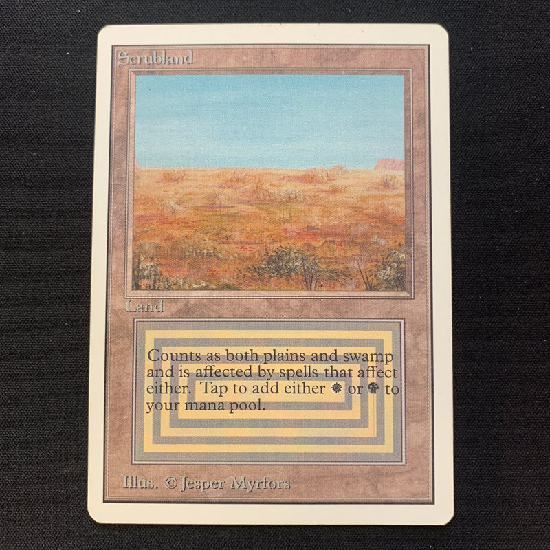 Magic the Gathering Scrubland - Unlimited 