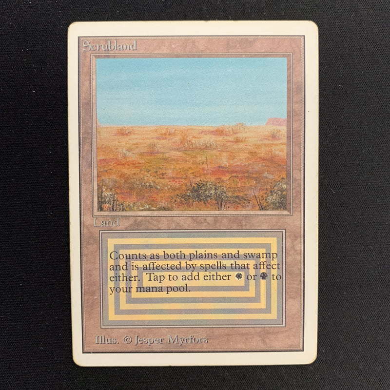 Magic the Gathering Scrubland - Unlimited 