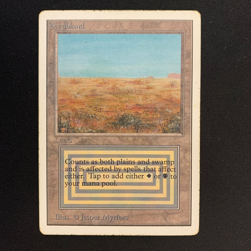 Magic the Gathering Scrubland - Unlimited 