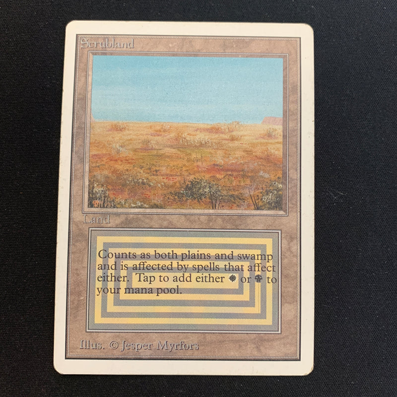 Magic the Gathering Scrubland - Unlimited 