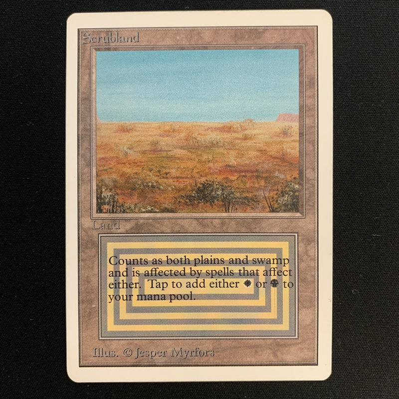 Magic the Gathering Scrubland - Unlimited 