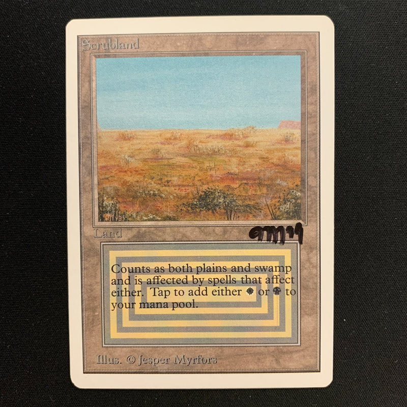 Magic the Gathering Scrubland - Unlimited 