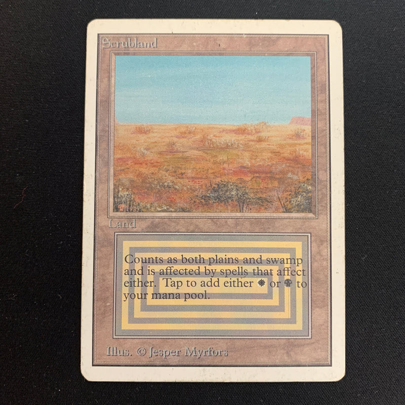 Magic the Gathering Scrubland - Unlimited 