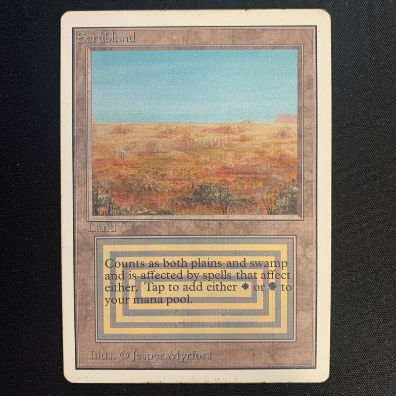 Magic the Gathering Scrubland - Unlimited 