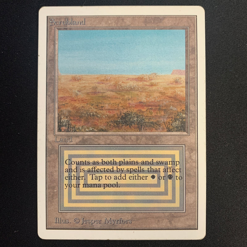 Magic the Gathering Scrubland - Unlimited 