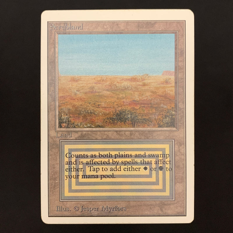 Magic the Gathering Scrubland - Unlimited 