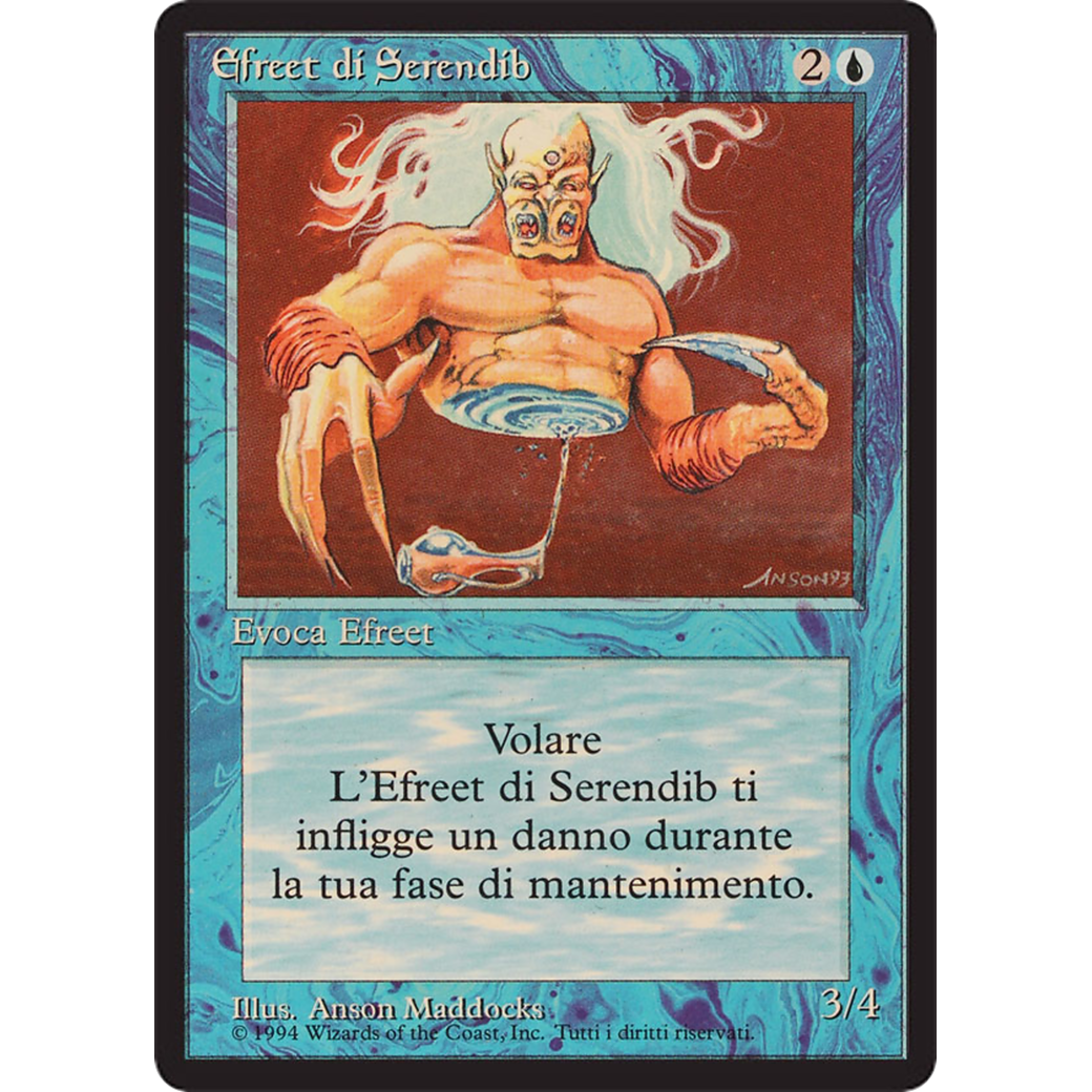 MTG セレンディブのイフリート Serendib Efreet ARN Serendib Efreet · Revised Edition (3ED) #79 · Scryfall Magic: The