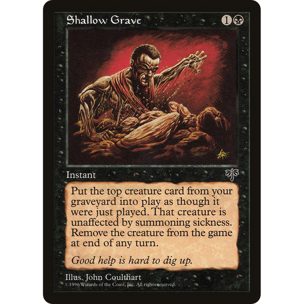 Magic the Gathering Shallow Grave - Mirage NM