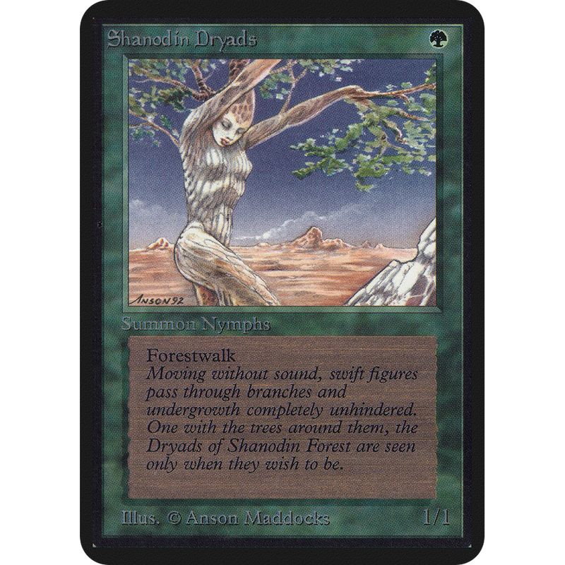 Magic the Gathering Shanodin Dryads - Alpha NM